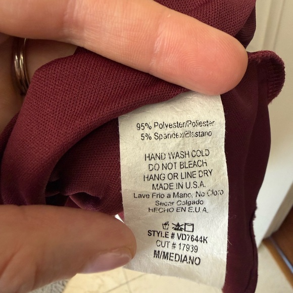 Pinkblush Maternity Plum Floral Hi-Low Maternity Wrap Dress - Picture 5 of 5